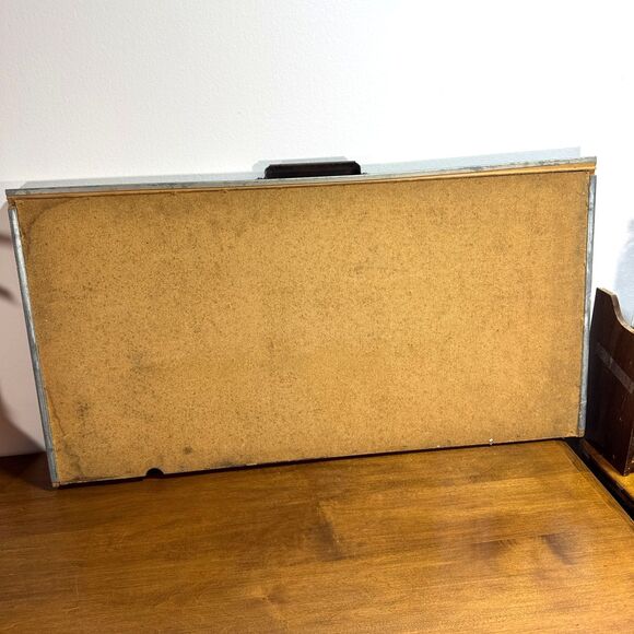 Antique Printers Tray Type Case Old Wooden Drawer Vintage Miniatures Shelf 16x32 - Picture 6 of 6